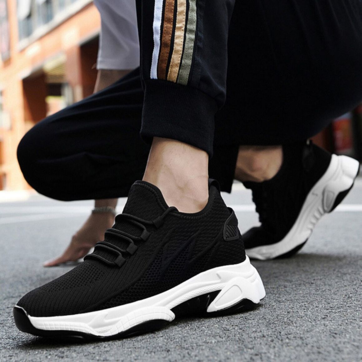 Flash - 9cm (3.5") – Men's Elevator Shoes (Height Increasing, Hidden Lift) – Black