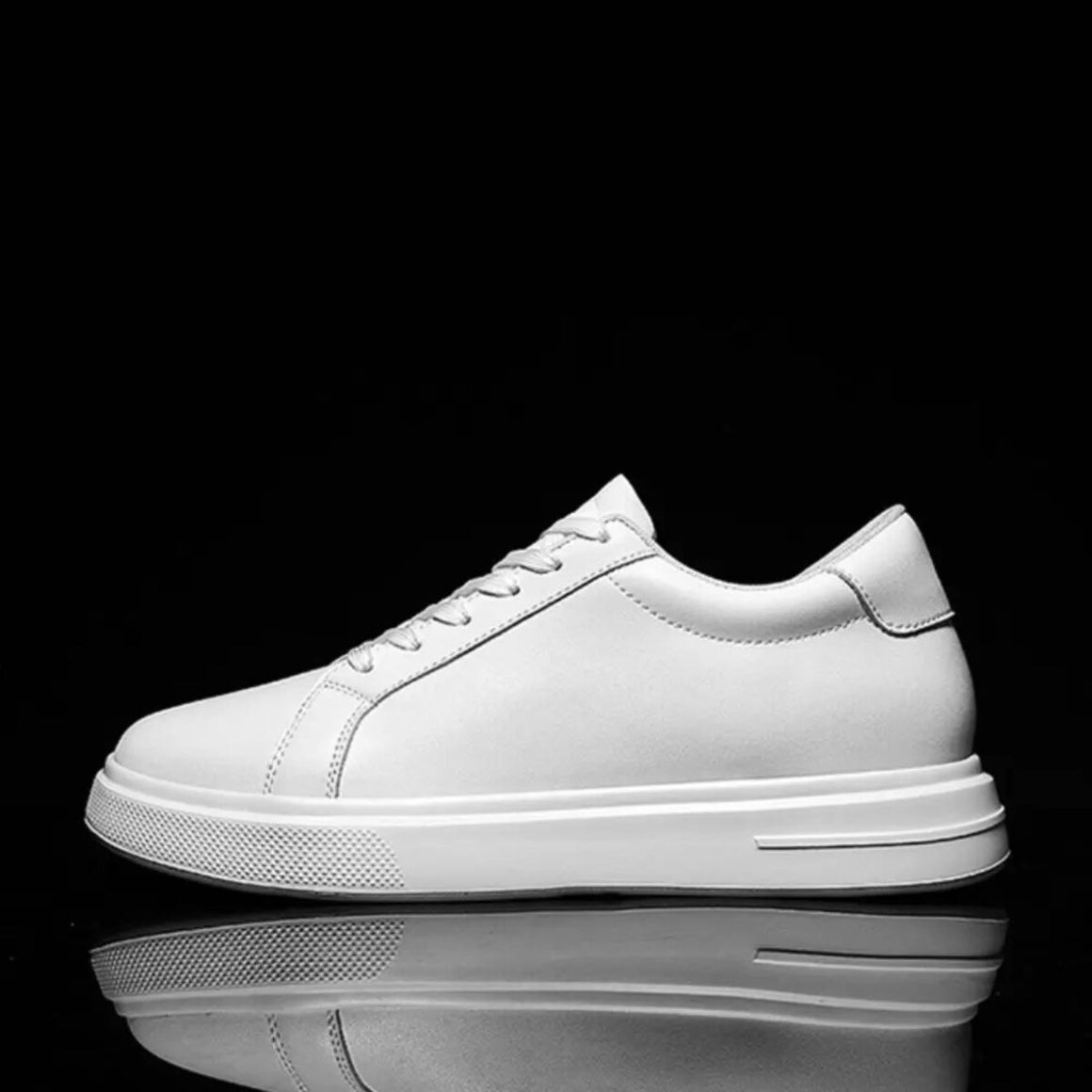 Aurex - 8cm (3") – Men's Elevator Shoes (Height Increasing, Hidden Lift) – White