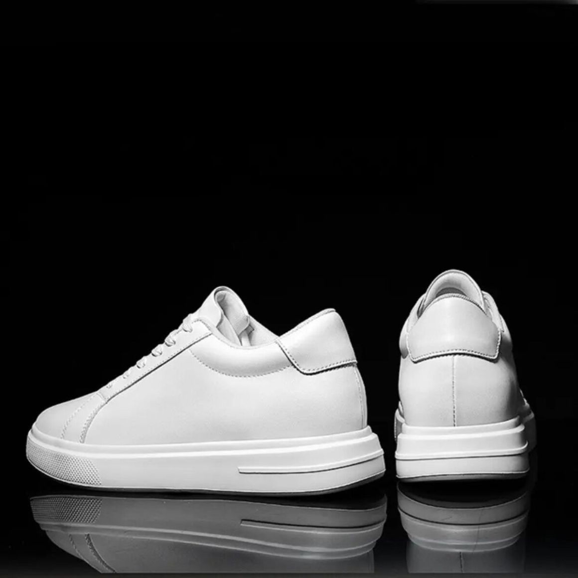 Aurex - 8cm (3") – Men's Elevator Shoes (Height Increasing, Hidden Lift) – White