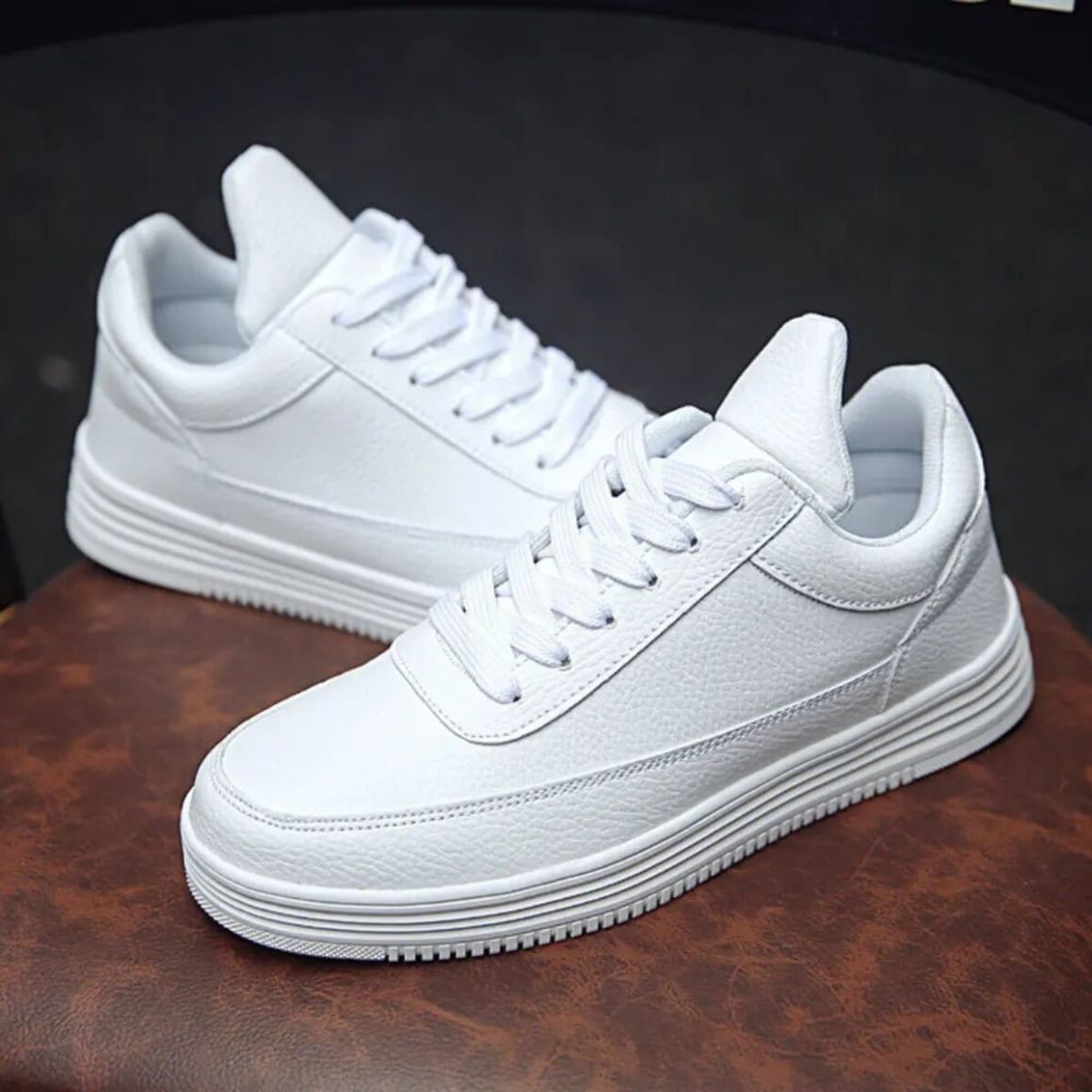 Vortex - 8cm (3") – Men's Elevator Shoes (Height Increasing, Hidden Lift) – White
