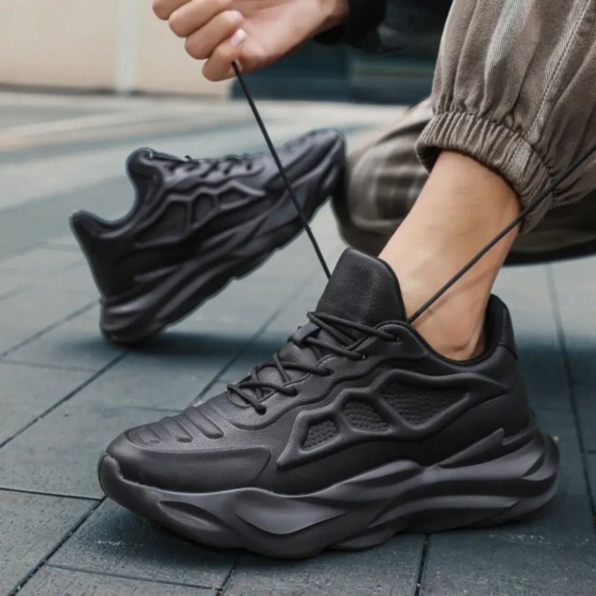 Nyto - 8cm (3") – Men's Elevator Shoes (Height Increasing, Hidden Lift) – Black
