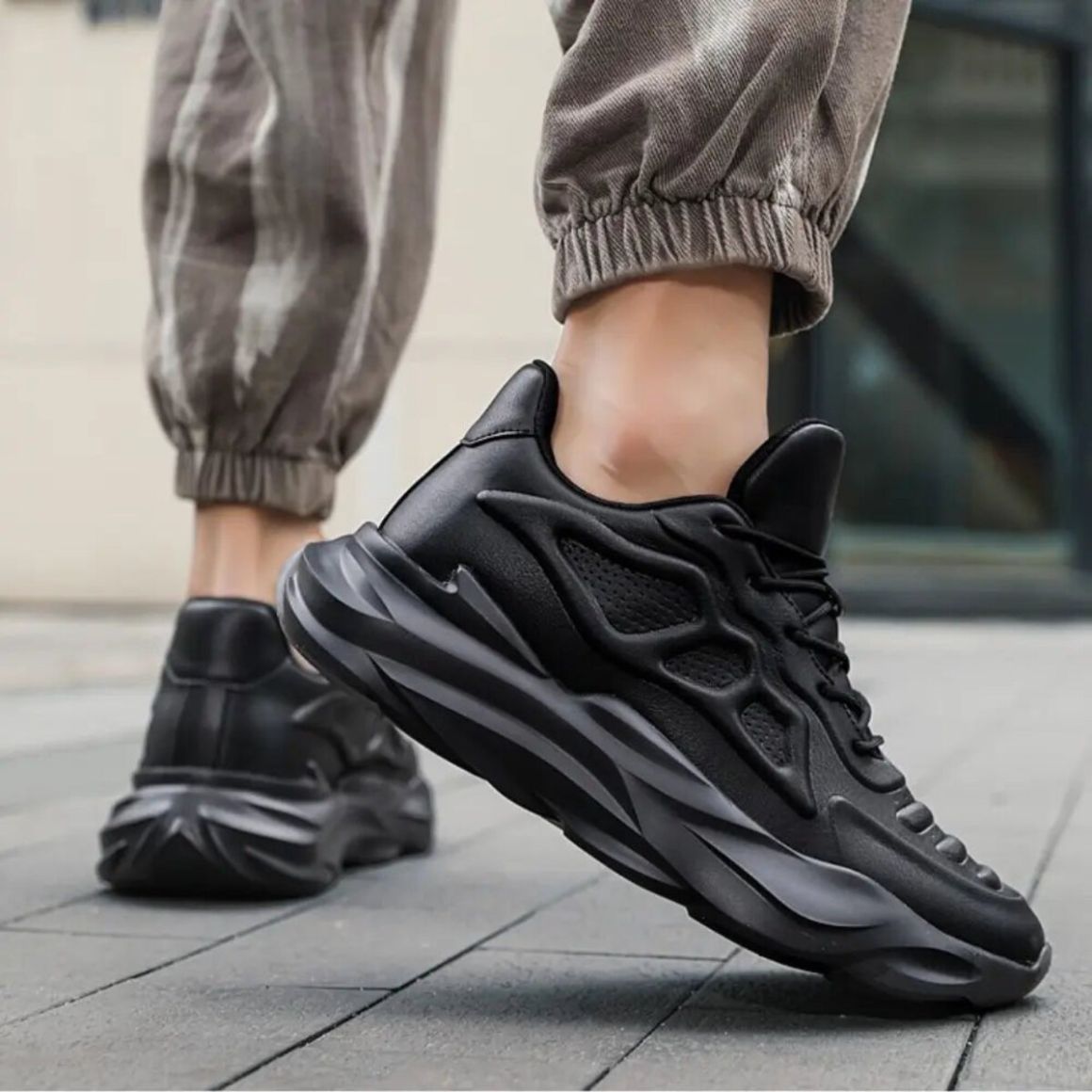 Nyto - 8cm (3") – Men's Elevator Shoes (Height Increasing, Hidden Lift) – Black