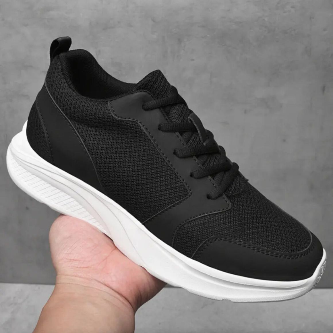 Rapid Flex - 8cm (3") – Men's Elevator Shoes (Height Increasing, Hidden Lift) – Black