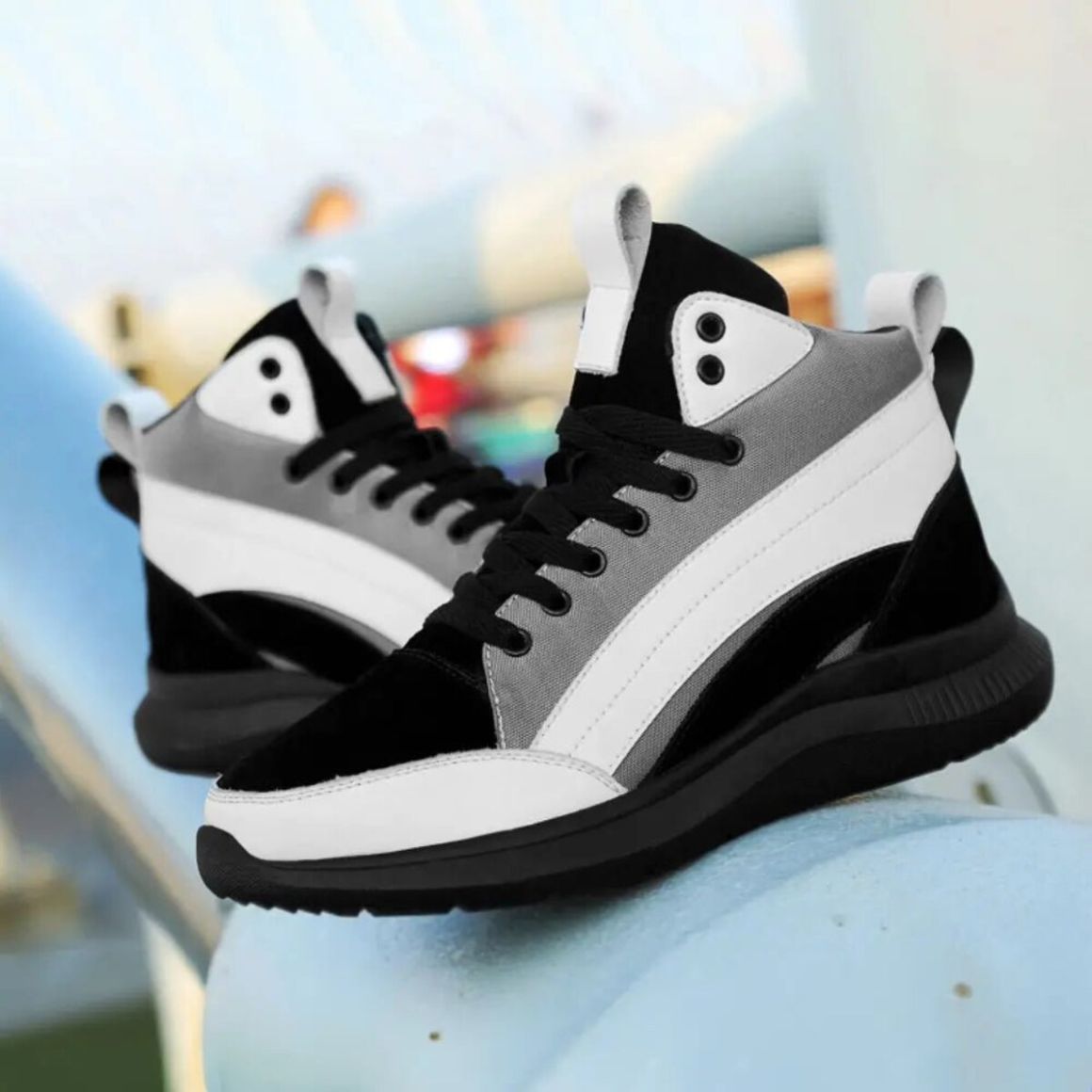 SkyDunk - 8cm (3") – Men's Elevator Shoes (Height Increasing, Hidden Lift) – White