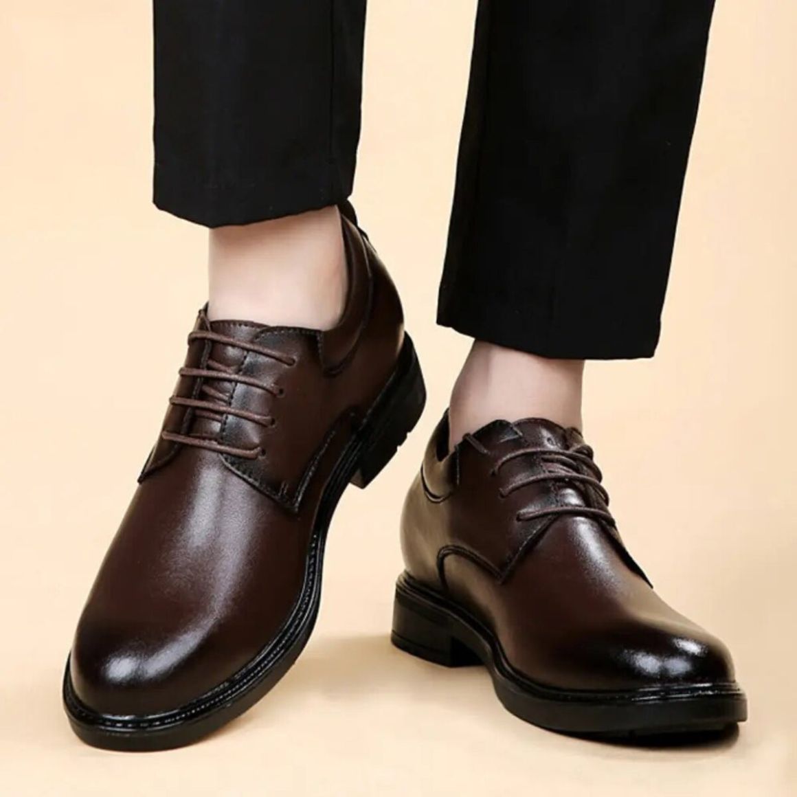 Sable - 7cm (2.7") – Men's Elevator Shoes (Height Increasing, Hidden Lift) – Brown