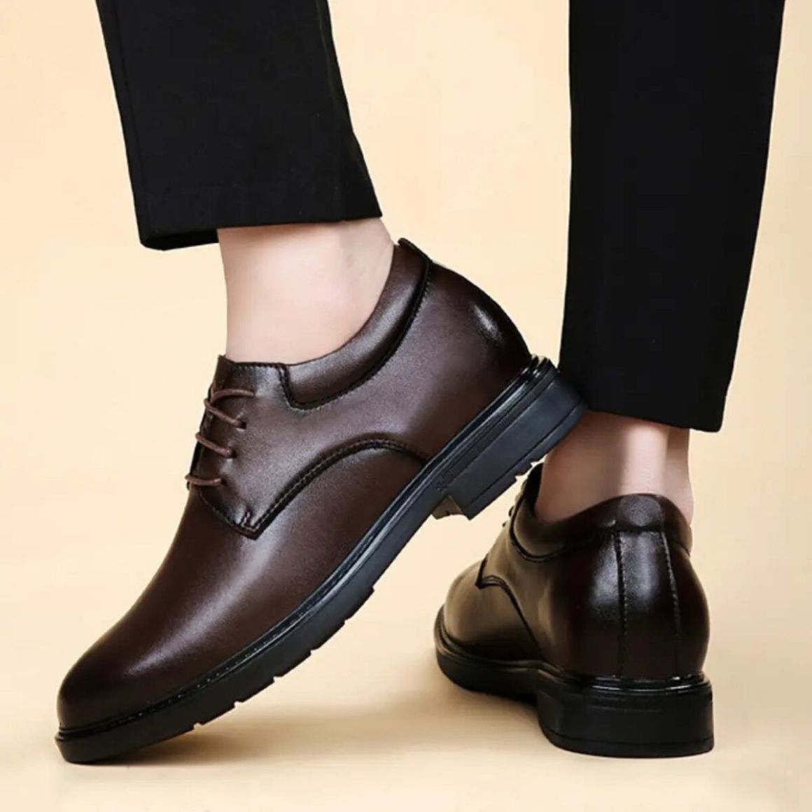 Sable - 7cm (2.7") – Men's Elevator Shoes (Height Increasing, Hidden Lift) – Brown