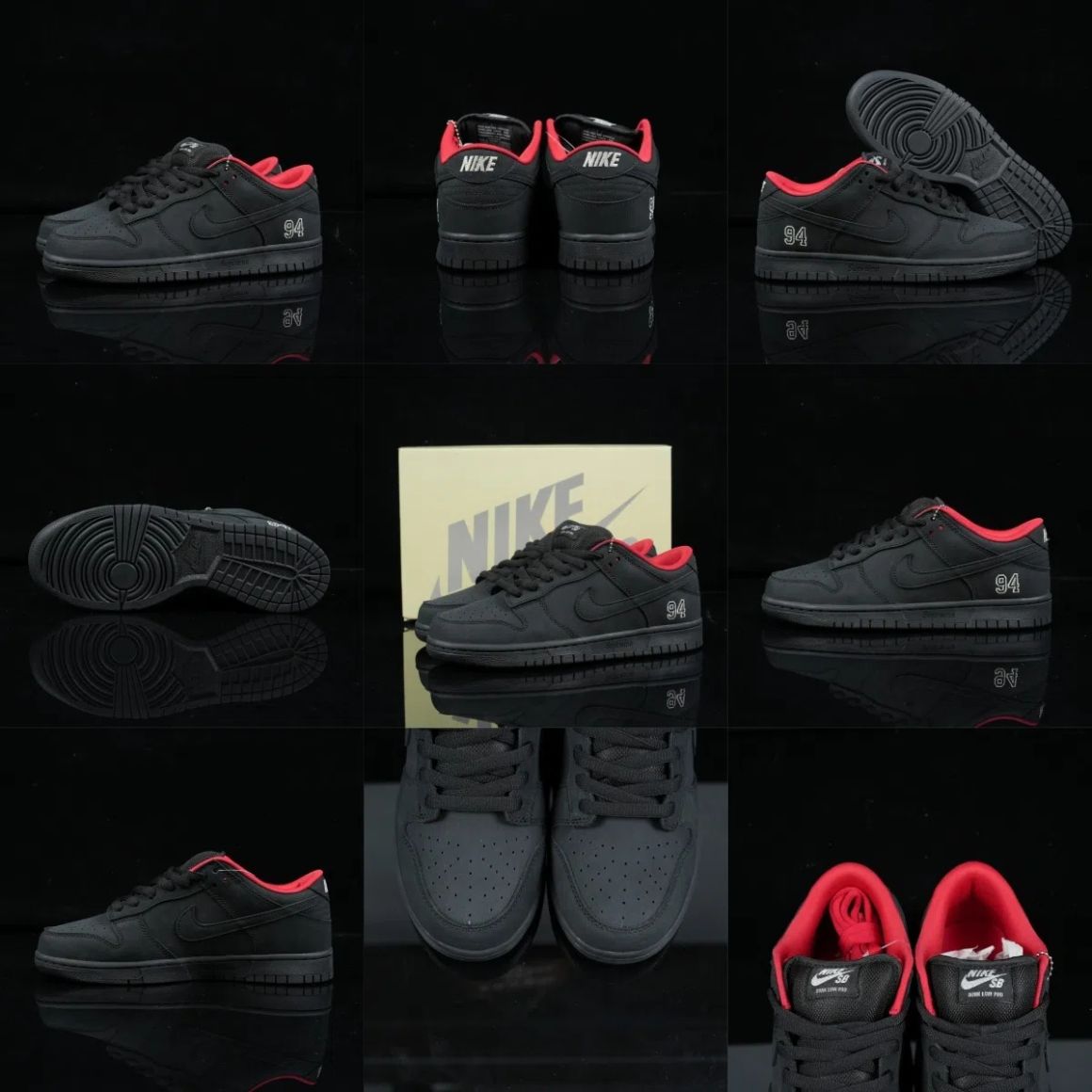 Supreme x Dunk Low SB 'Black' HQ8487-001