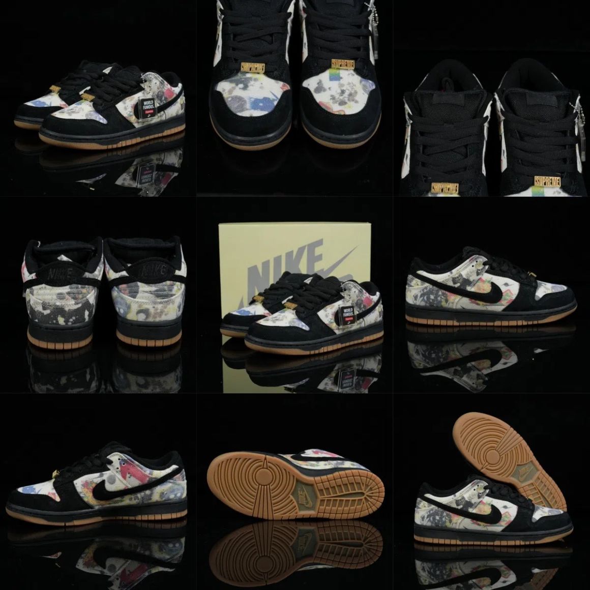 Supreme x Dunk Low SB 'Rammellzee' FD8778-001