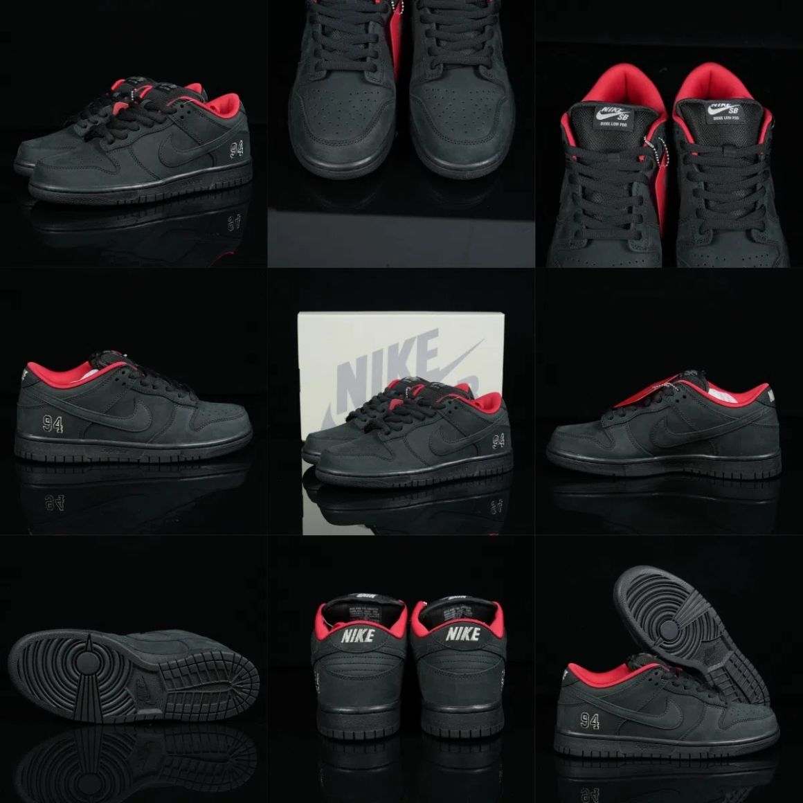 Supreme x Dunk Low SB 'Black' HQ8487-001