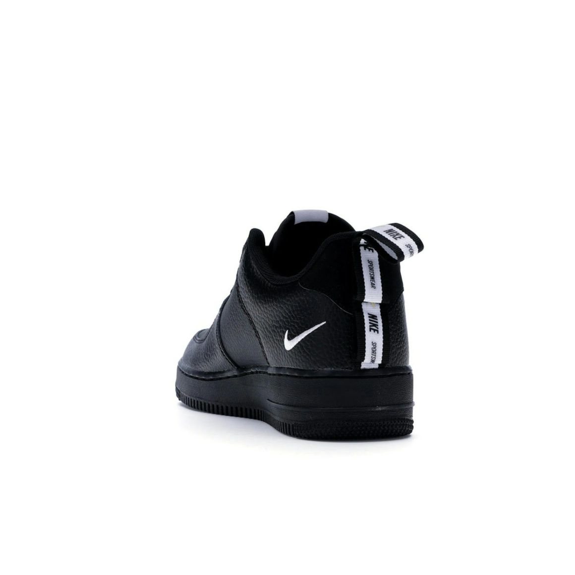 Air Force One Utility Overbranding Black White - Stylish Black & White Utility Sneakers - White/Black