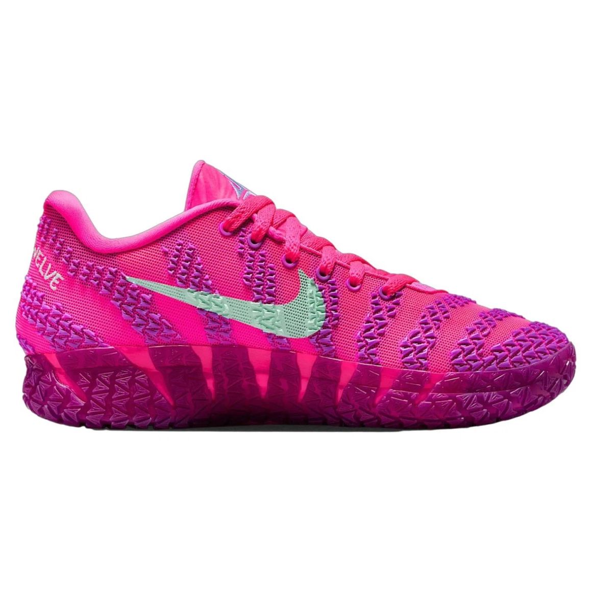 Ja 3 Lightweight Basketball Sneakers - Hyper Pink/Mint Foam/Viotech