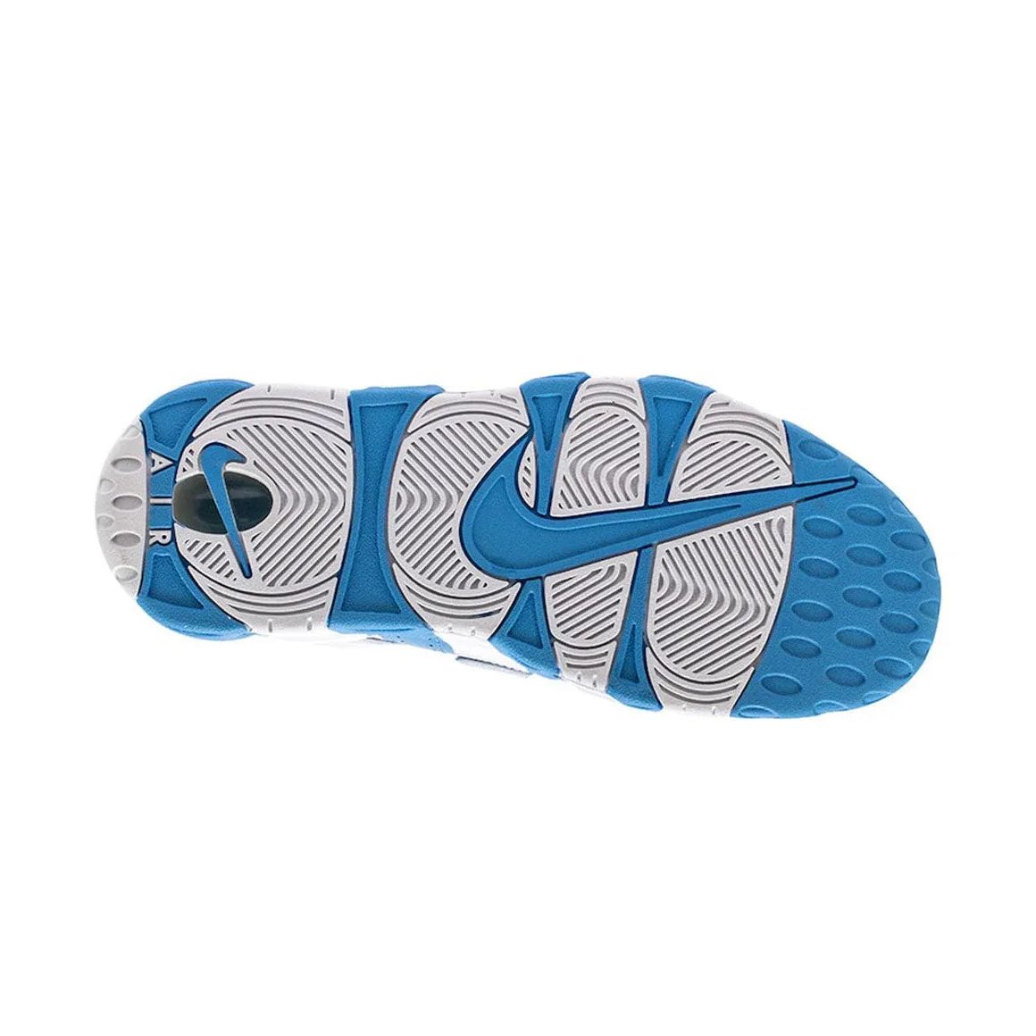 Air More Uptempo University Blue Mid Top Streetwear Basketball Sneakers - White/Blue