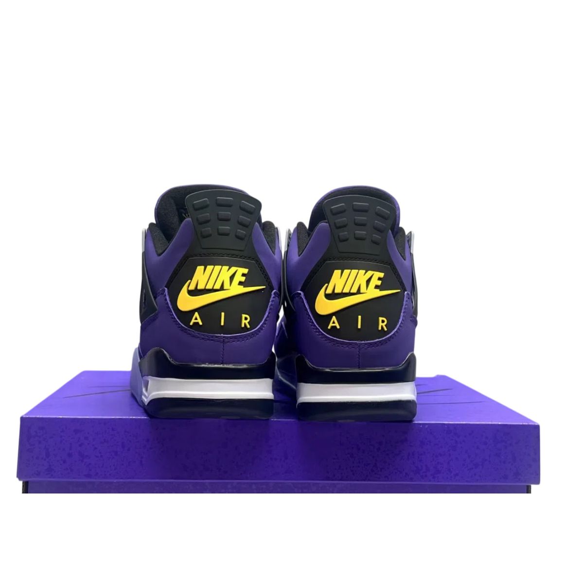 Air Jordan 4 Retro "Imperial Purple" - Premium Heritage Mid-Top Model - Purple / Gold