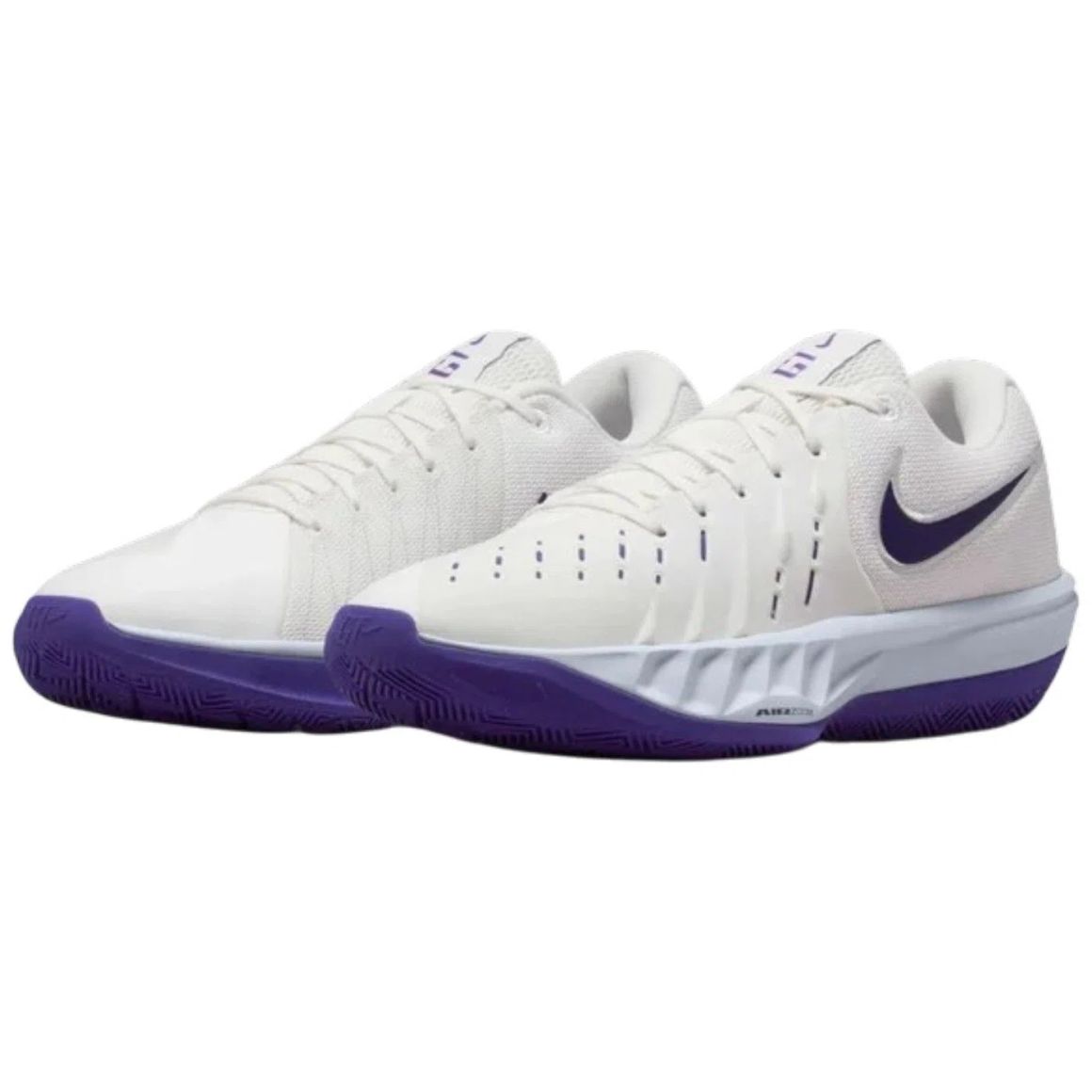Air Zoom G.T. Cut Academy 2 Lightweight Basketball Sneakers - Summit White / Court Purple / Football Grey