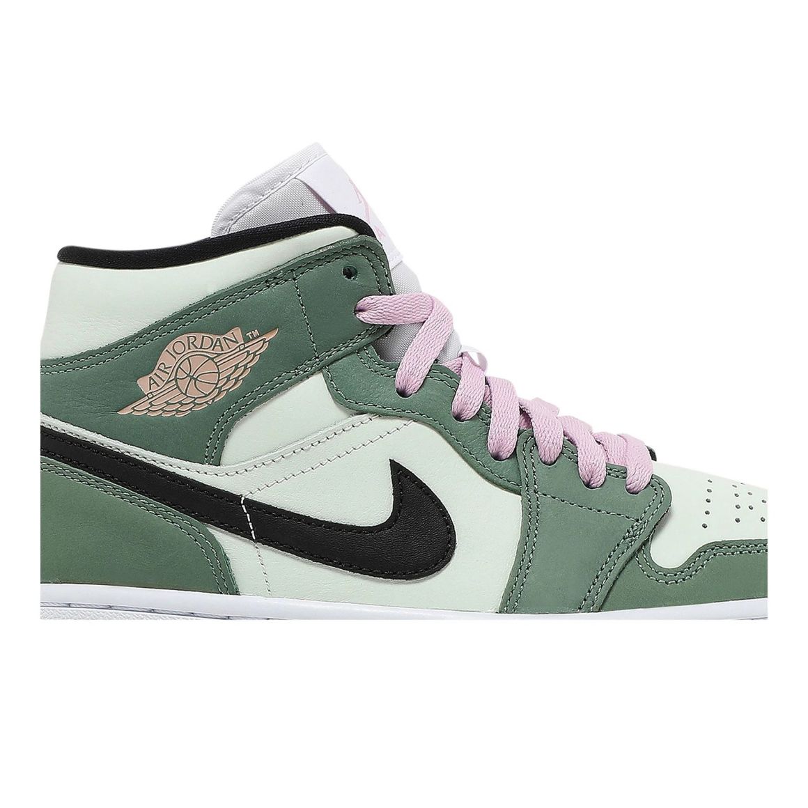 Jordan 1 Mid Dutch Green – Women’s Edition | Stylish Mid Top Sneakers - Dutch Green / White / Black