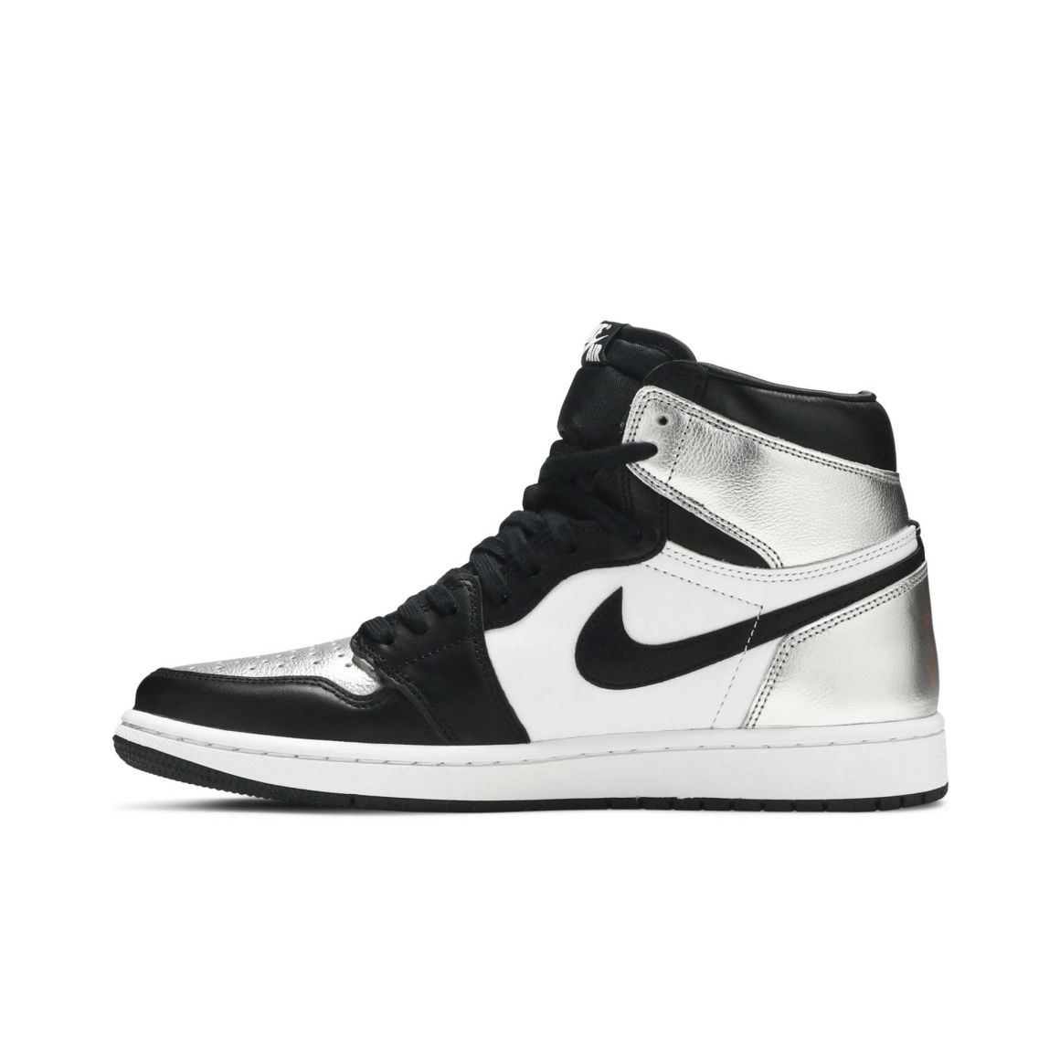 Air Jordan 1 Retro High OG 'Silver Toe' - Women's Shoes - Gray
