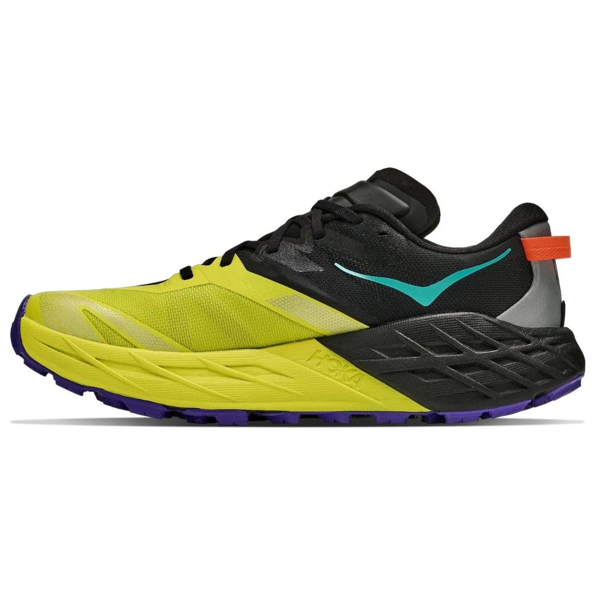 Speedgoat 7 Trail Running Shoes - Black / Citrus