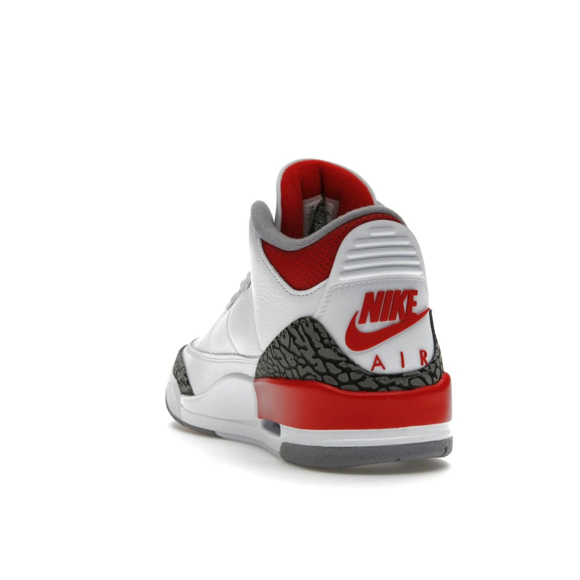 Jordan 3 Fire Red - Classic Retro Basketball Sneakers - White / Fire Red / Black
