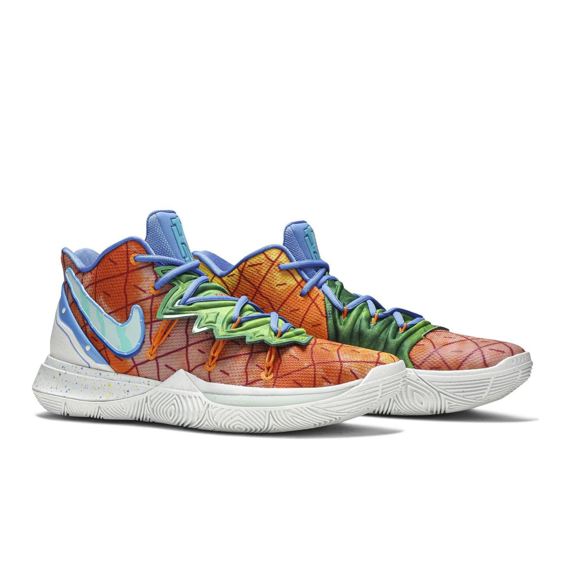 Kyrie 5 Spongebob Pineapple House - Limited Edition Basketball Sneakers - Orange / Green