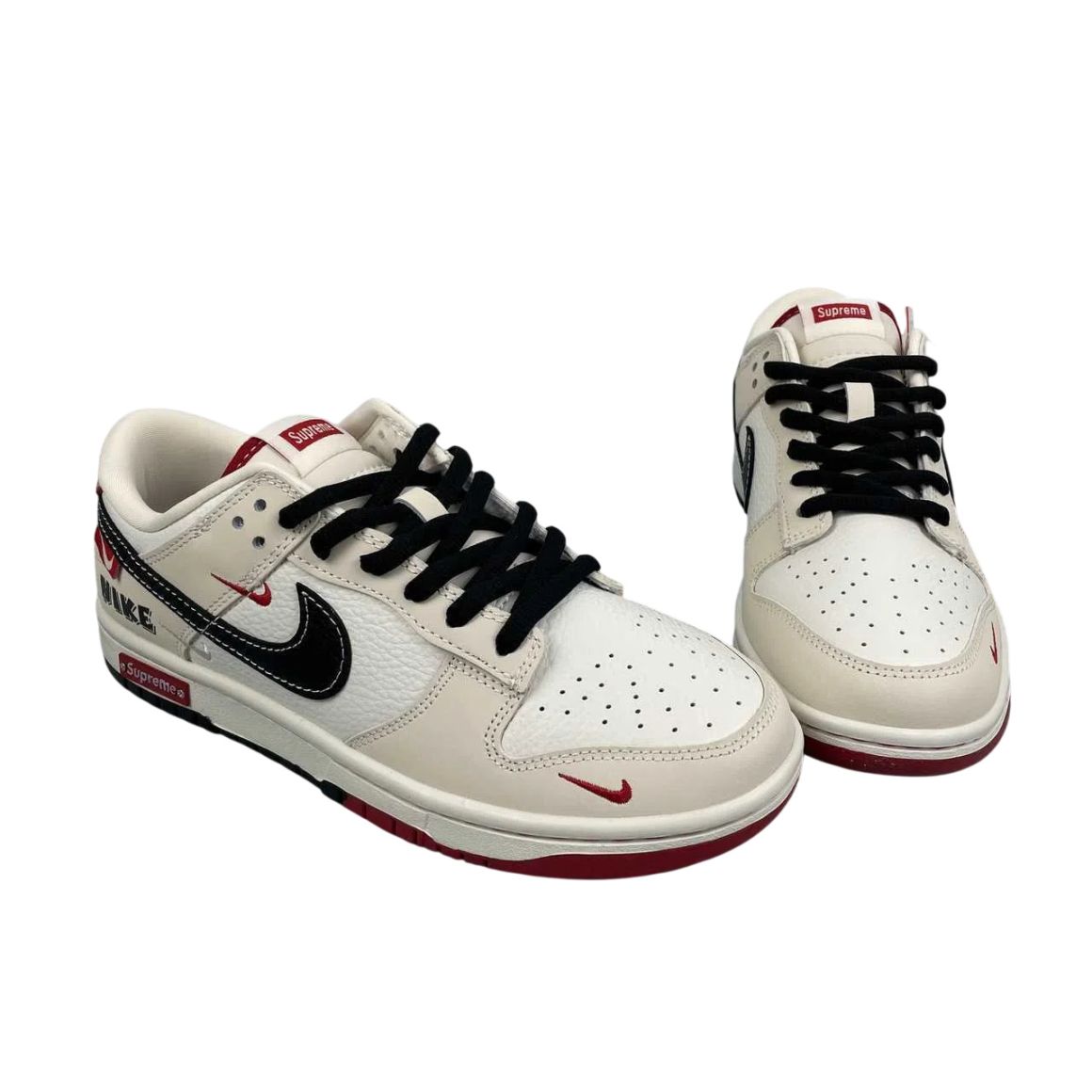 Dunk Low Casual Sports Sneakers – Low Cut Street Style Everyday Comfort - Sail White