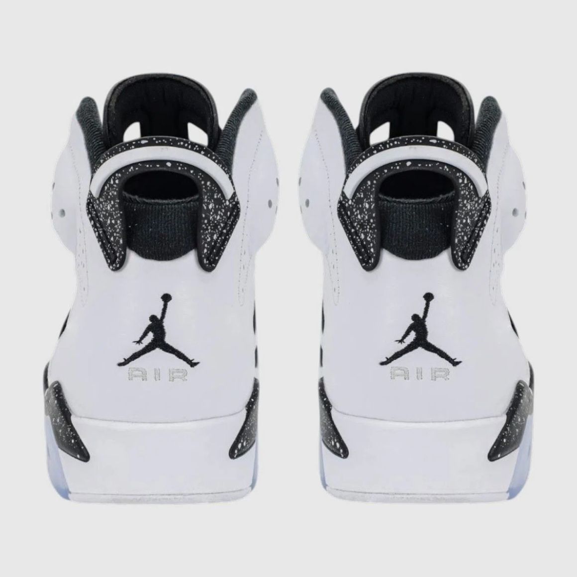 Air Jordan 6 Oreo Mid Top Basketball Sneakers - White/Black