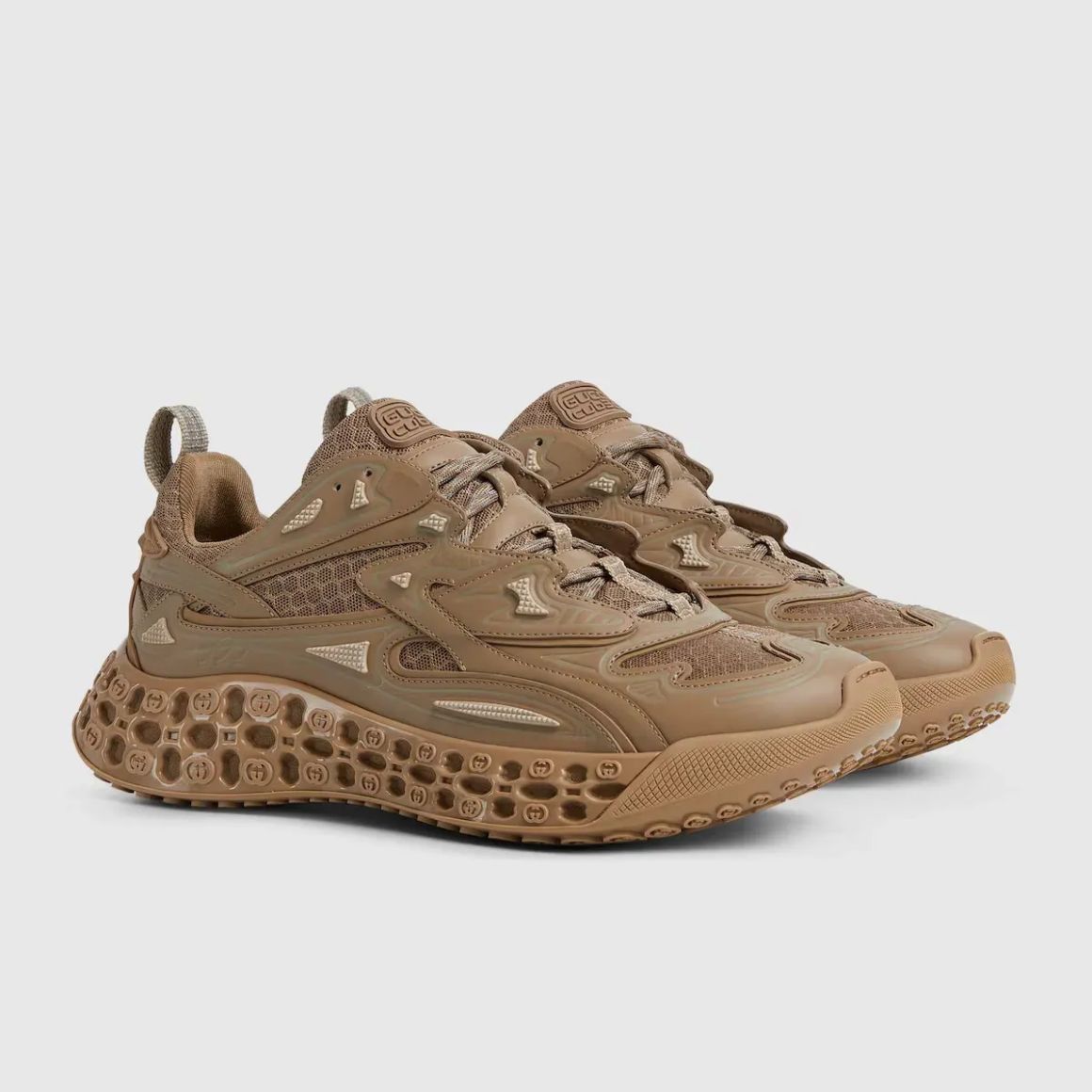 Men's cub3d sneaker - brown Demetra and mesh