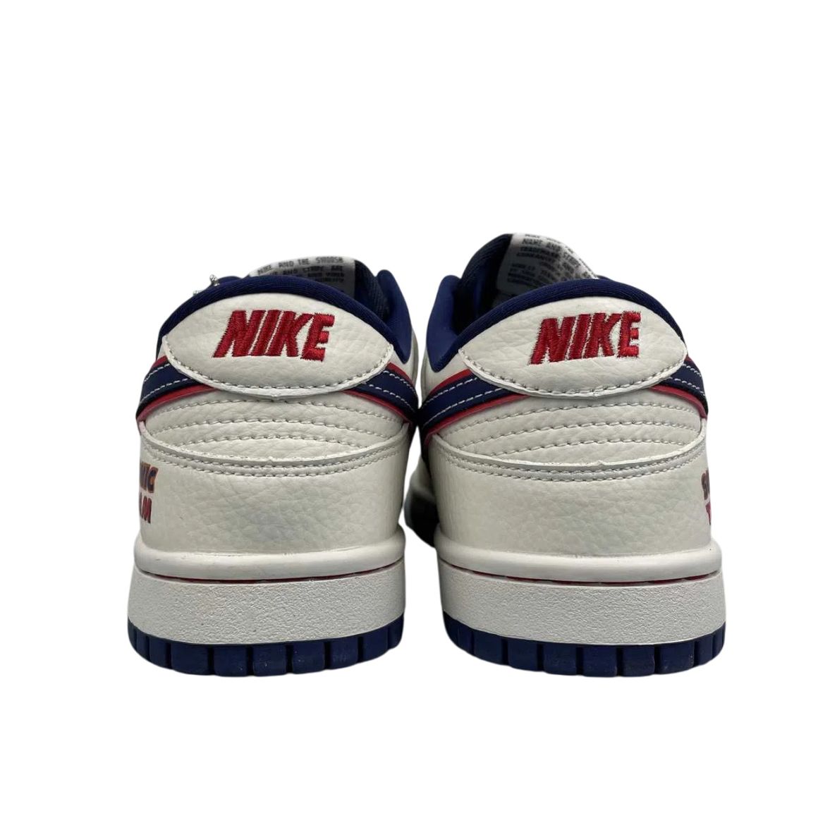 Dunk Low Casual Skate Shoes – Limited Lifestyle Skate Sneaker - Sail/Navy Blue