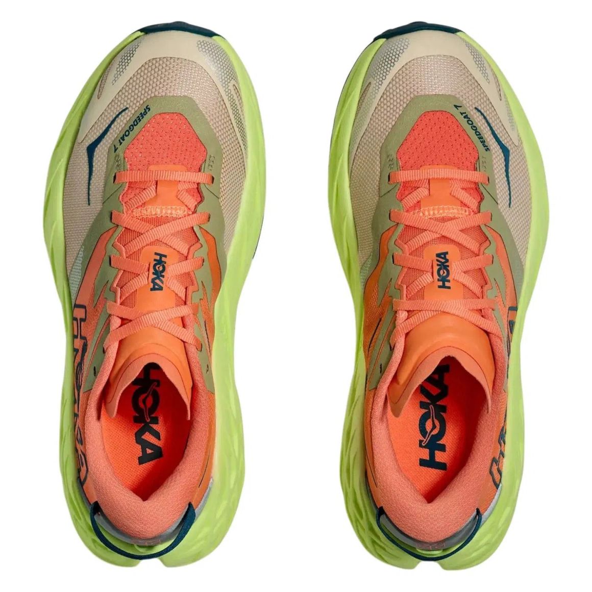 Speedgoat 7 Trail Running Shoes - Persimmon / Neon Yuzu