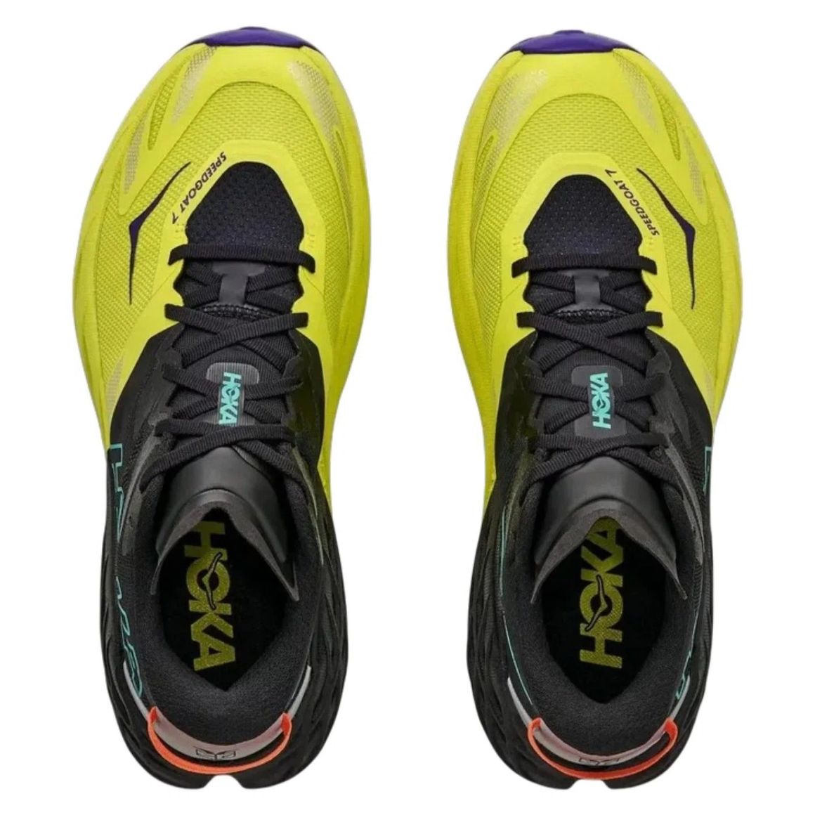 Speedgoat 7 Trail Running Shoes - Black / Citrus