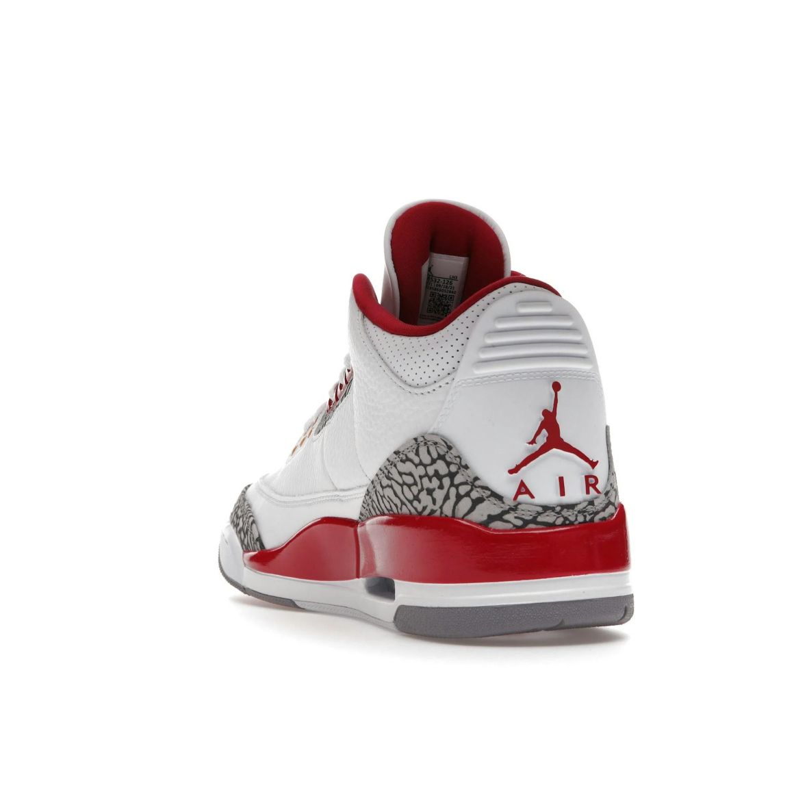 Jordan 3 Retro Cardinal Red - Classic Retro Basketball Sneakers - White / University Red / Black