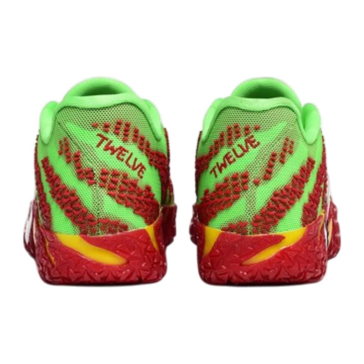 Ja 3 Lightweight Basketball Sneakers - Green Spark / University Red / Dynamic Yellow