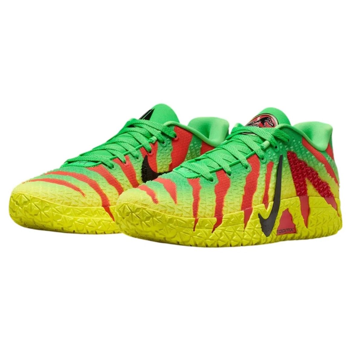Ja 3 Lightweight Basketball Sneakers - Green Spark / University Red / Dynamic Yellow