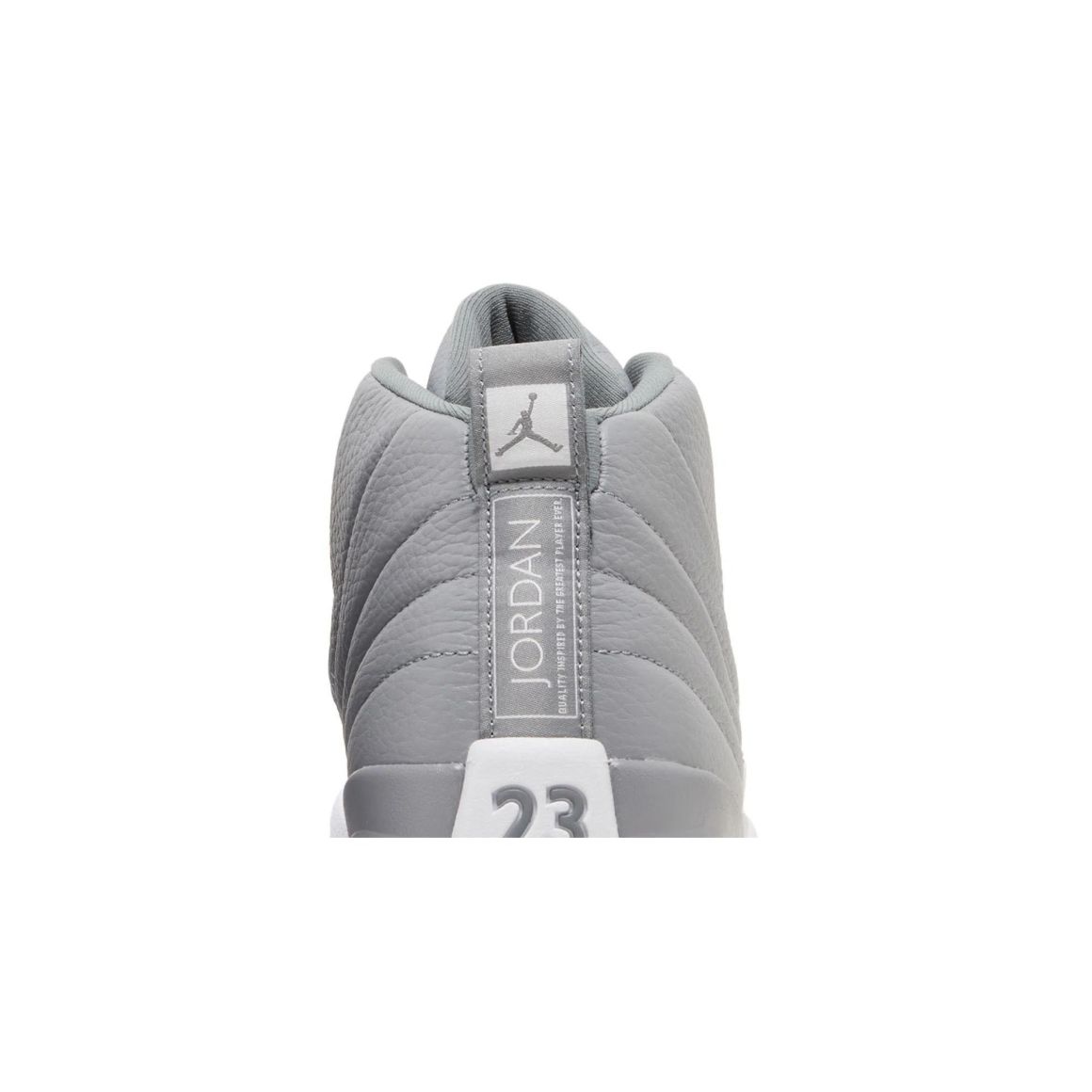 Air Jordan 12 Retro Stealth Mid Top Basketball Sneakers - Grey/White