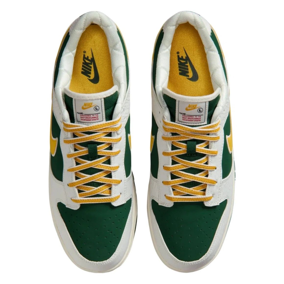 Dunk Low Retro Low Top Lifestyle Sneakers - Sail/University Gold Fir