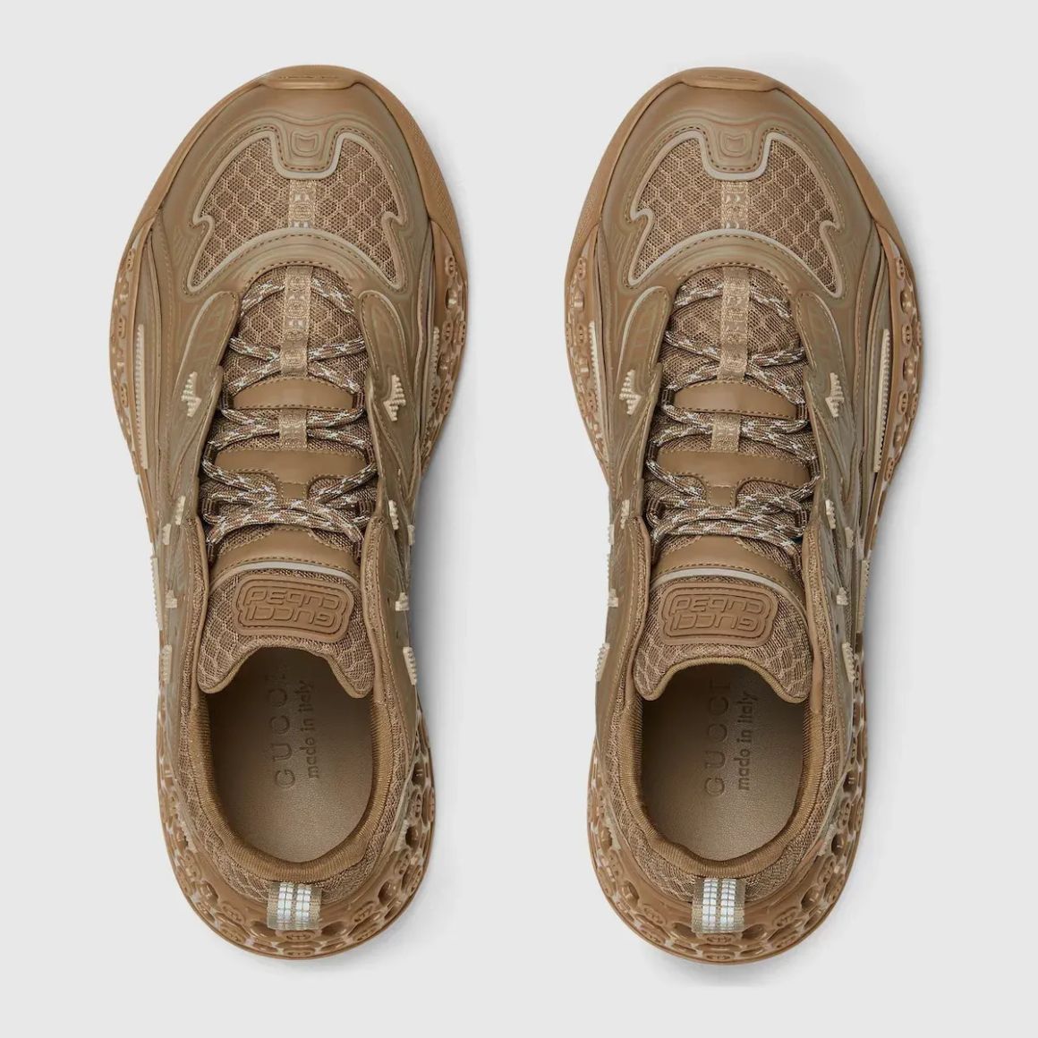 Men's cub3d sneaker - brown Demetra and mesh