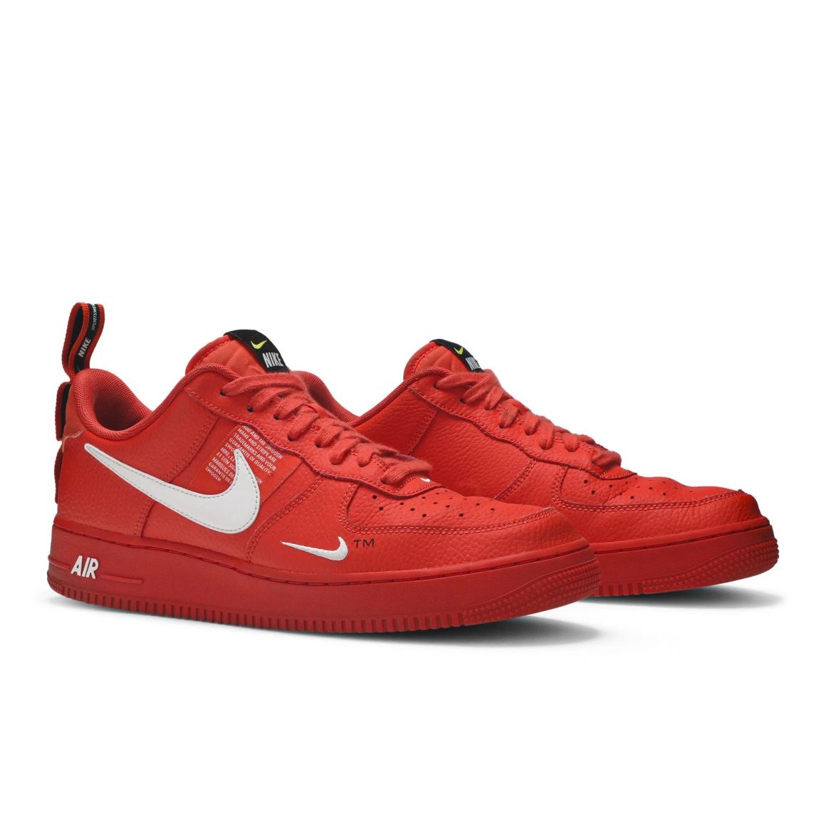 Air Force One Utility Overbranding Red - Stylish Utility Sneakers - Red