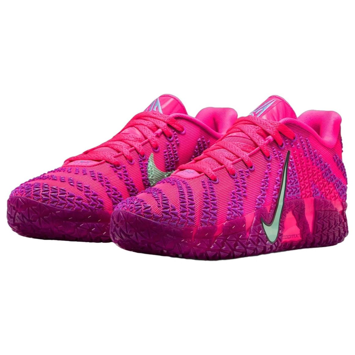 Ja 3 Lightweight Basketball Sneakers - Hyper Pink/Mint Foam/Viotech