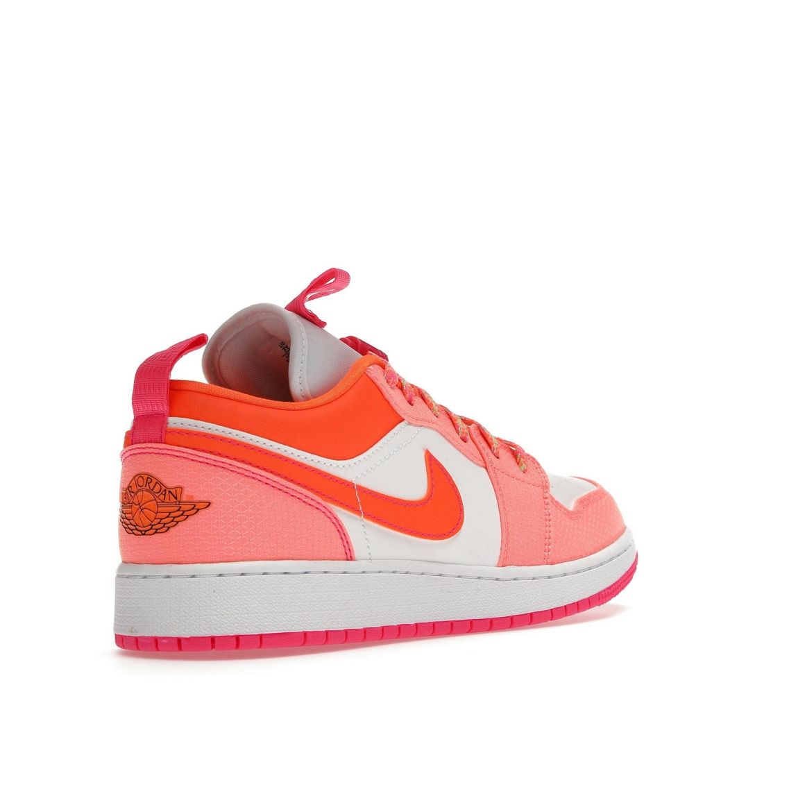 Jordan 1 Low Utility GS White Orange Pink DJ0530-801 Sneakers