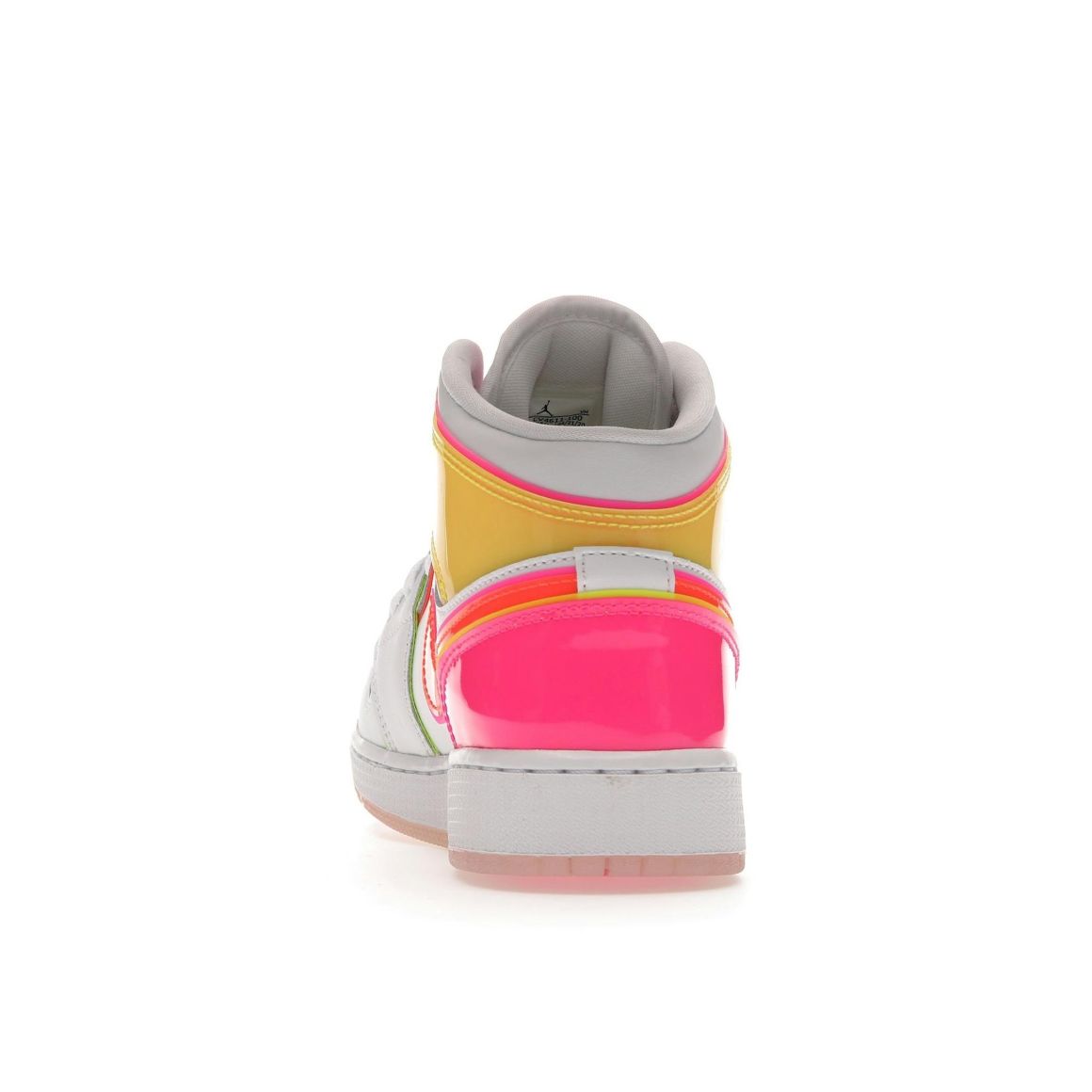 Jordan 1 Mid Edge Glow (GS) White Hyper Crimson Pink Blast CV4611-100