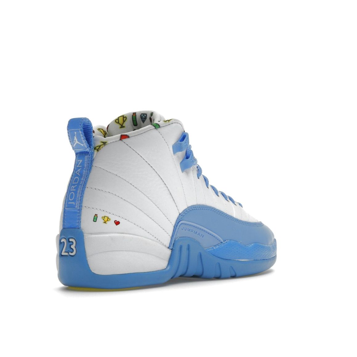 Jordan 12 Retro Emoji GS White Lemon Venom DQ4365-114