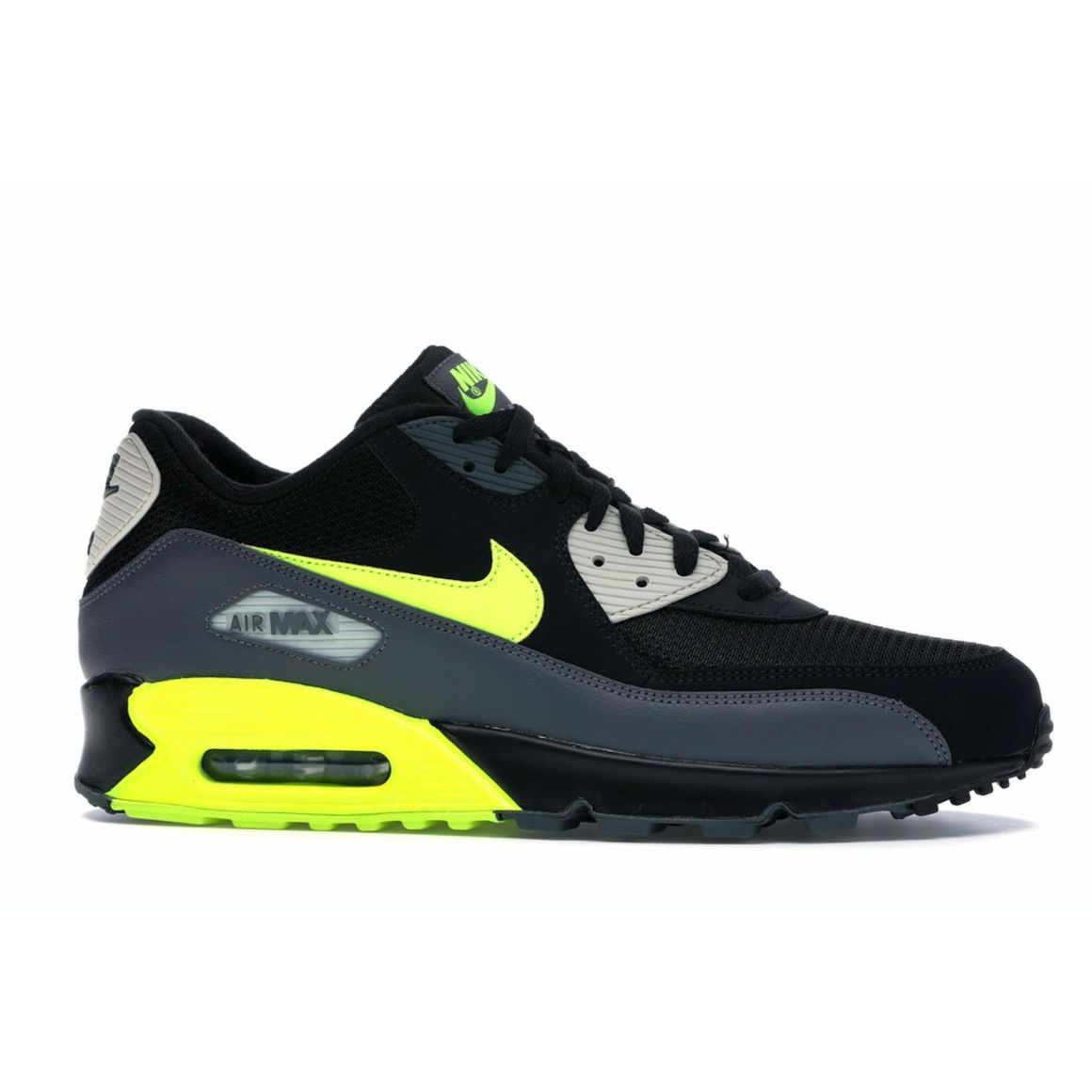 Air Max 90 Dark Grey Black Volt Sneakers AJ1285-015