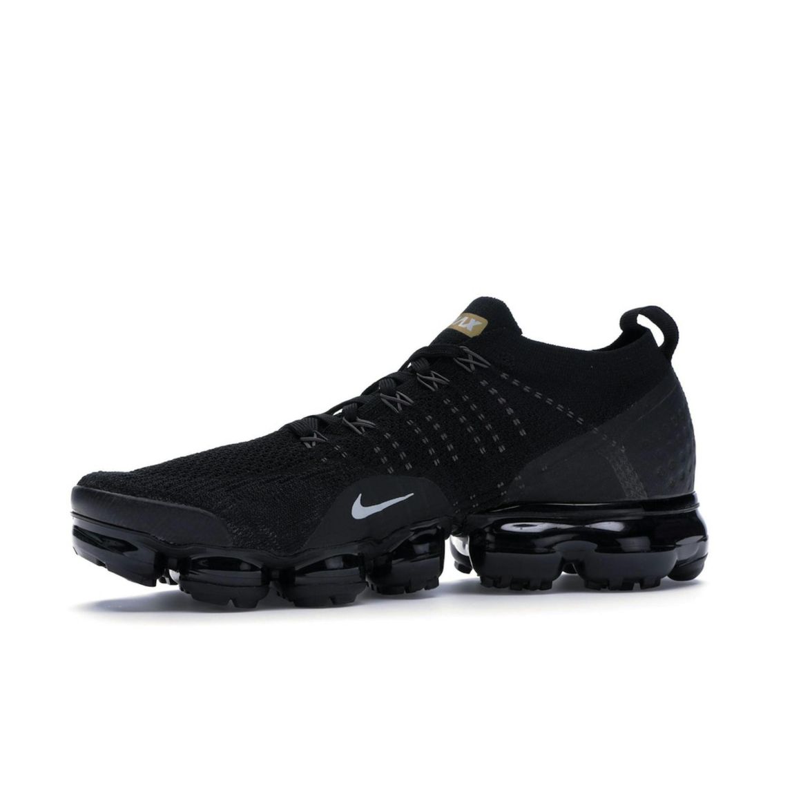 Air VaporMax 2 Black Metallic Gold Women’s Running Shoes 942843-012