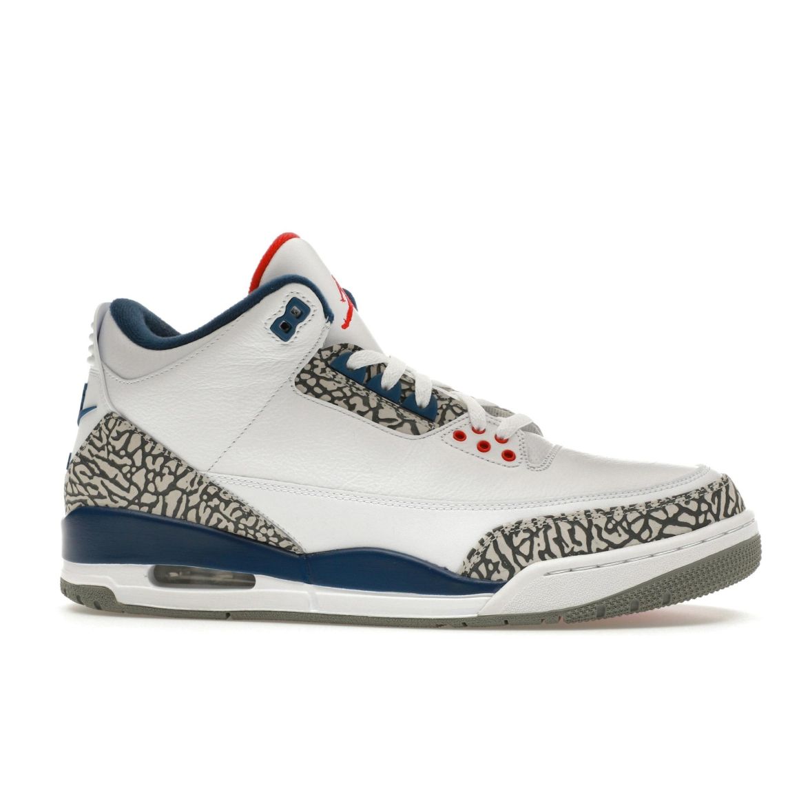 Jordan 3 Retro True Blue 2016 White Varsity Red Sneaker