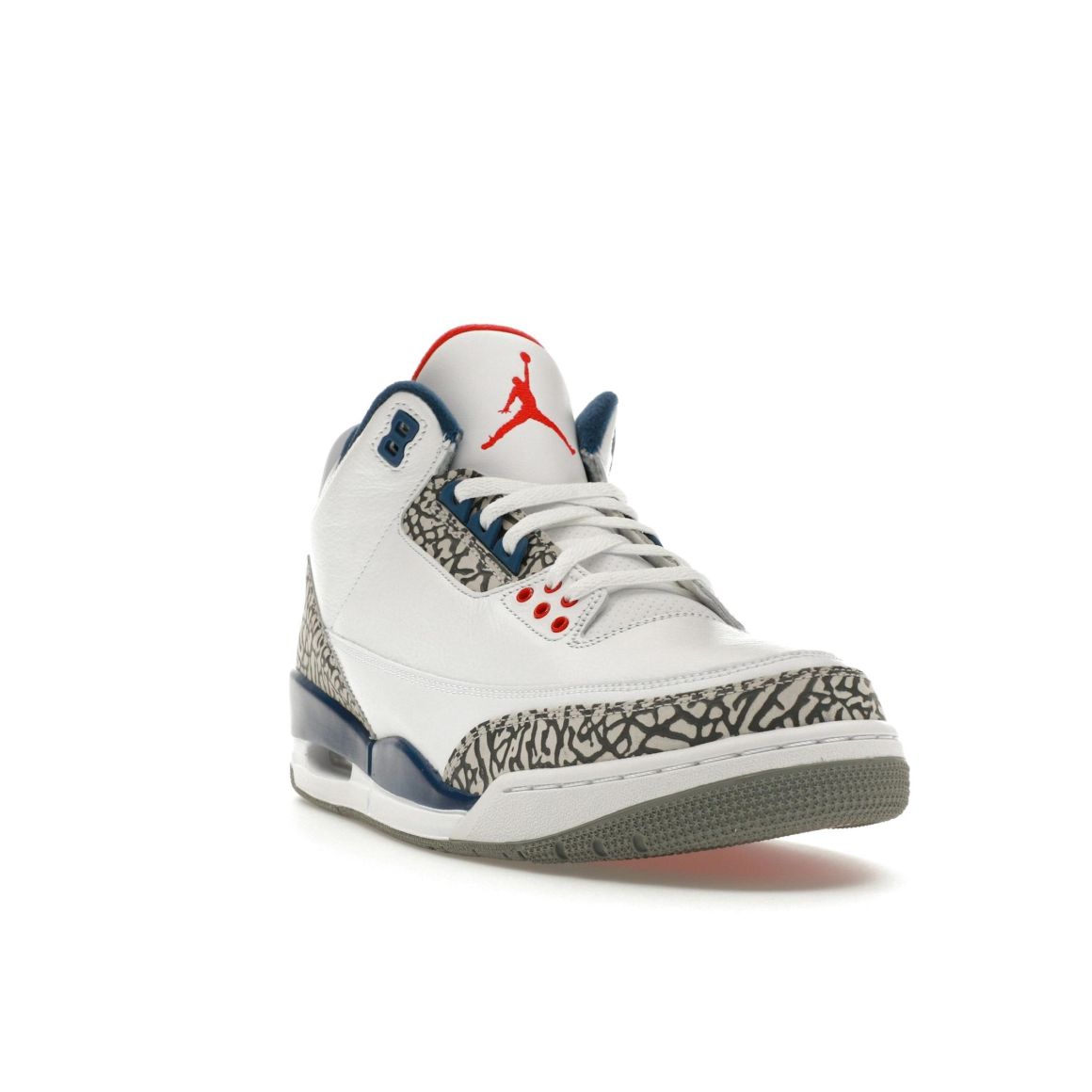 Jordan 3 Retro True Blue 2016 White Varsity Red Sneaker