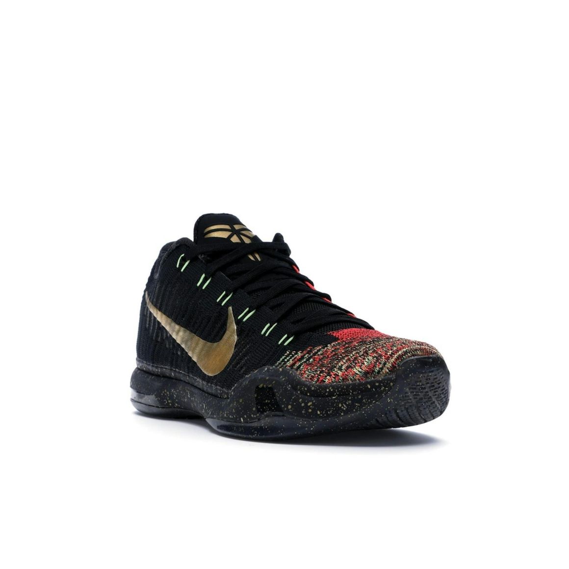 Kobe 10 Elite Christmas Black Gold Basketball Shoes 802560-076