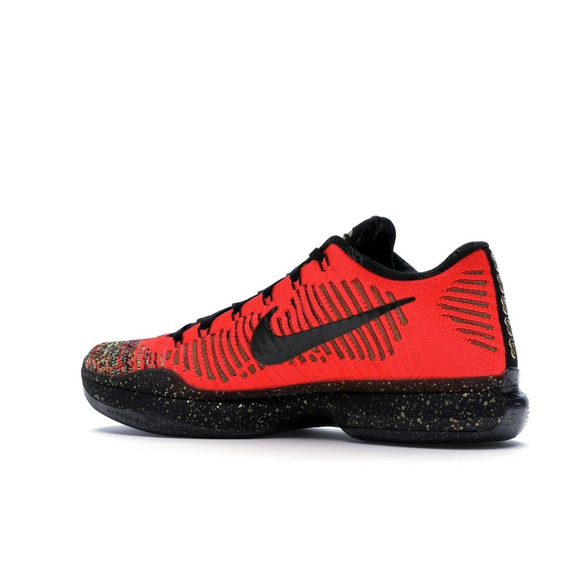 Kobe 10 Elite Christmas Black Gold Basketball Shoes 802560-076