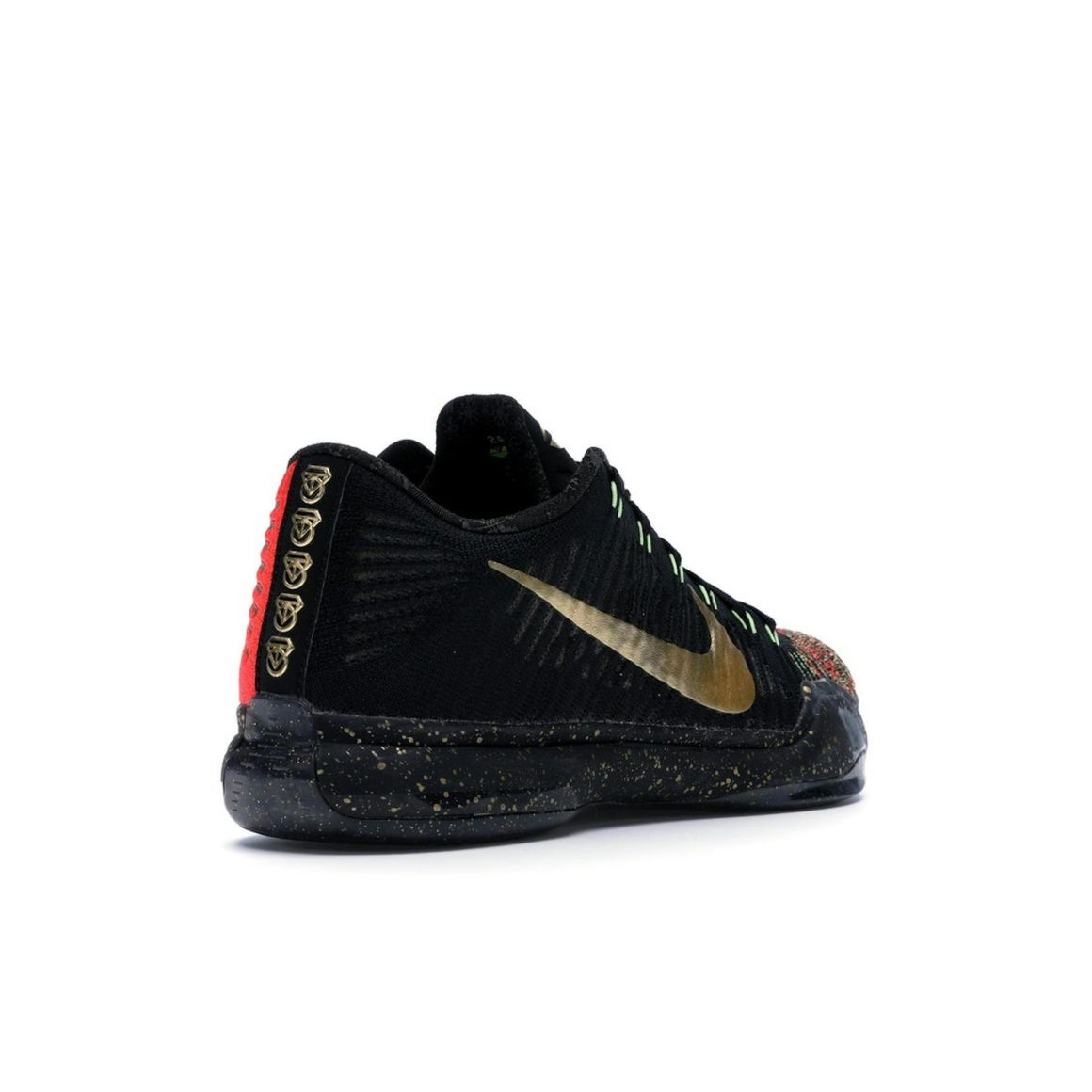Kobe 10 Elite Christmas Black Gold Basketball Shoes 802560-076