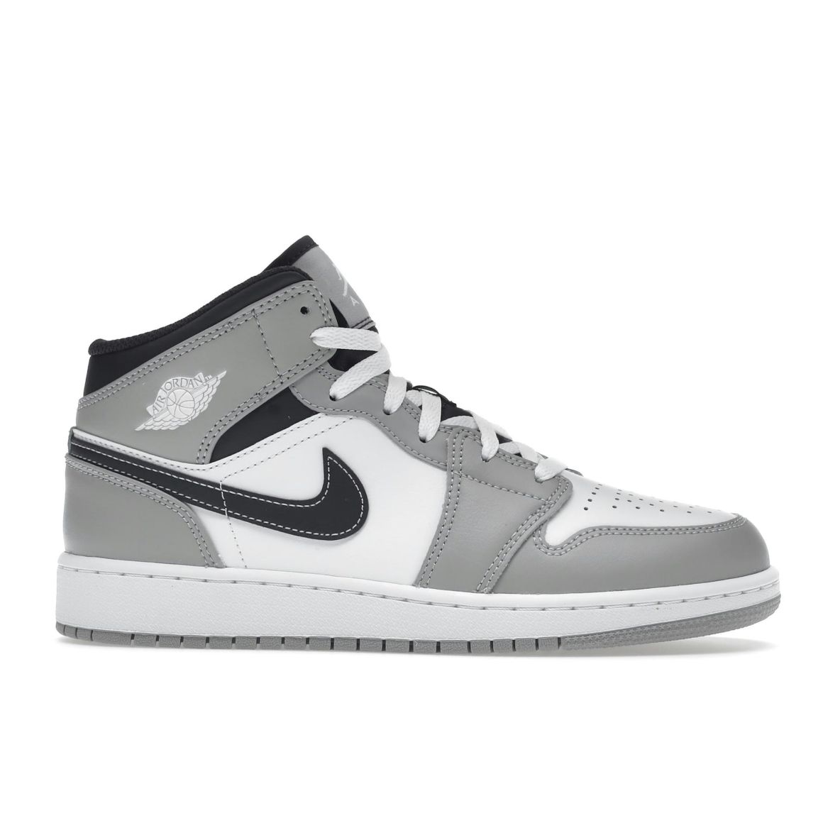 Jordan 1 Mid Light Smoke Grey GS (Grade School) 554725-078
