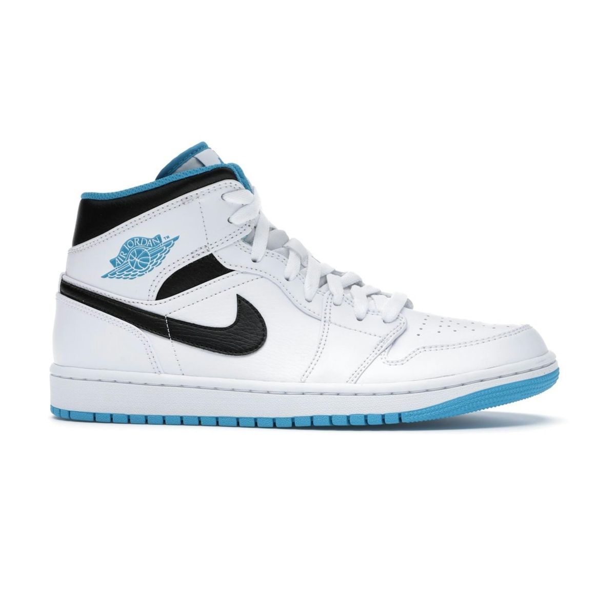 Jordan 1 Mid Laser Blue White Black 554724-141