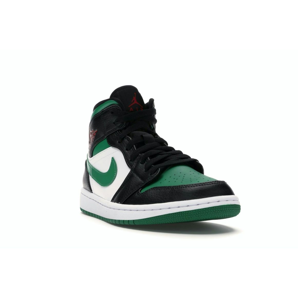 Jordan 1 Mid Green Toe Black Gym Red White Pine Green 554724-067